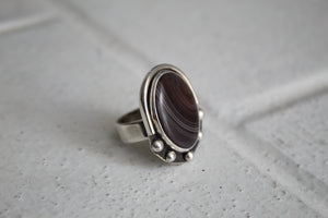 Botswana Agate And Sterling Silver Ring