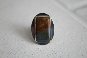Rocky Butte Jasper And Sterling Silver Ring