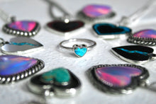 Load image into Gallery viewer, Mini Turquoise Heart Stacker