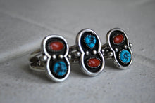 Load image into Gallery viewer, Turquoise and Coral Ring