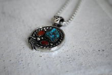 Load image into Gallery viewer, Old Stock Turquoise and Coral Necklace